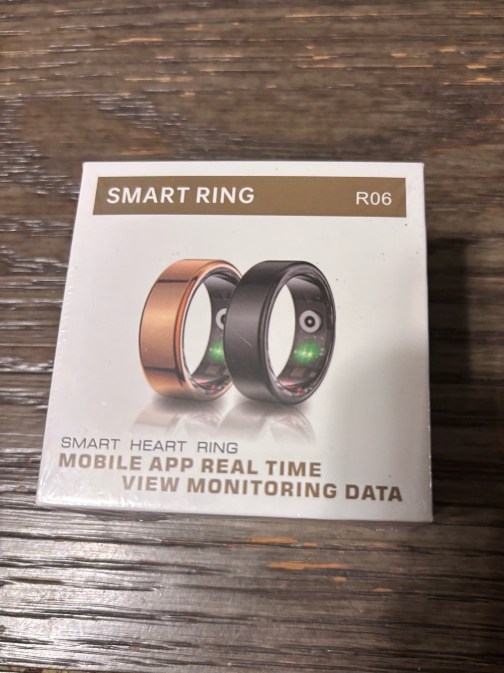 R06 Smart Ring - Black Size 11 Wearable Heart Monitor